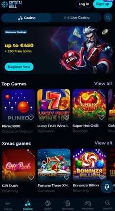 Crystal Roll Casino bonus