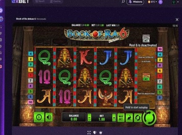 0xbet spellen selectie
